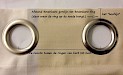 Set ESVO curtain eyelets Ø 40 mm nickel plated, 25 pieces with punch and mould