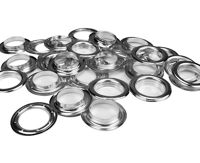 Set ESVO curtain eyelets Ø 40 mm nickel plated, 25 pieces