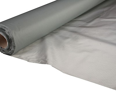 Tent fabric lightweight ripstop nylon 70 gr/m² 150 cm, steel metallic