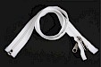 ESVO zip-fastener 10 mm with open end white, 200 cm / 78.7 inch